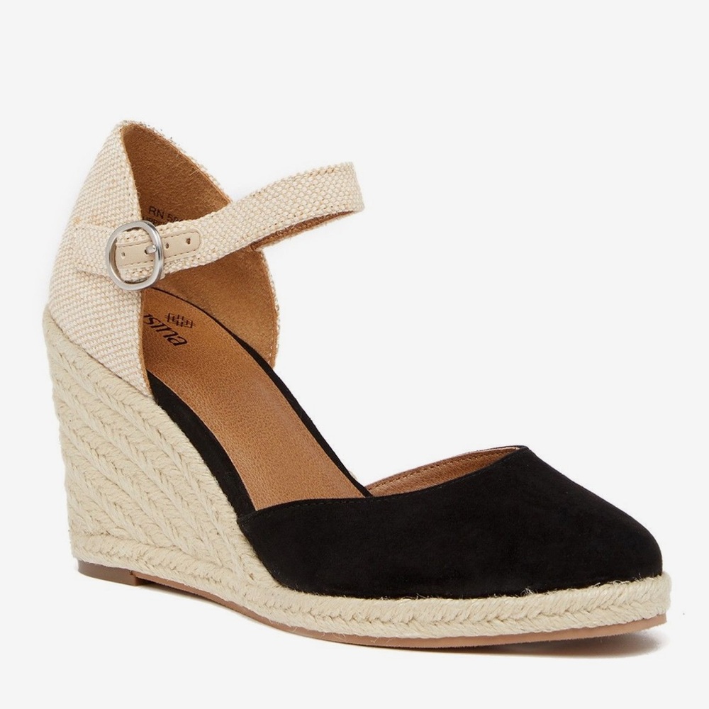 🆕SUSINA Lily Ankle Strap Wedge Sandal